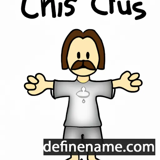 cartoon of the name Christus