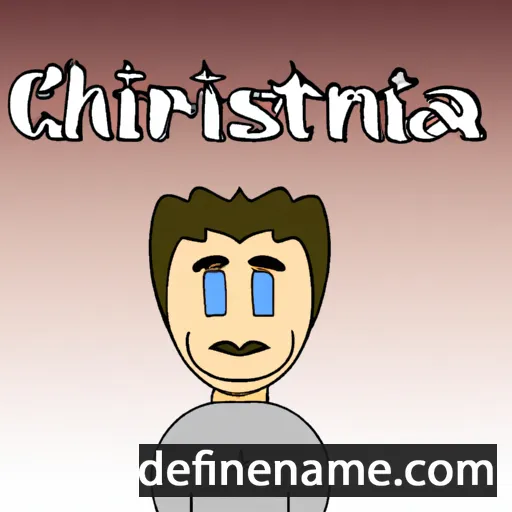 cartoon of the name Christyan