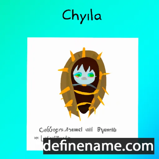 cartoon of the name Chrysalis