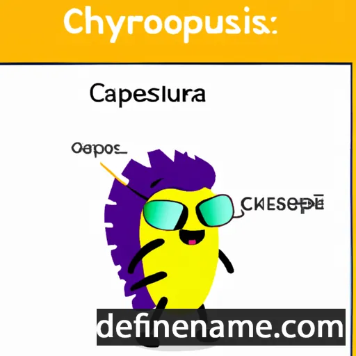 cartoon of the name Chrysogonus