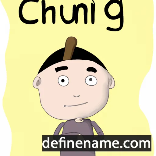 cartoon of the name Chu-ming