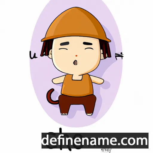 cartoon of the name Chưn