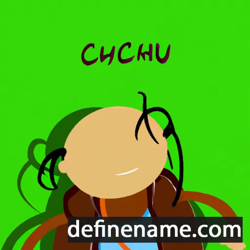 cartoon of the name Chuluunchimeg