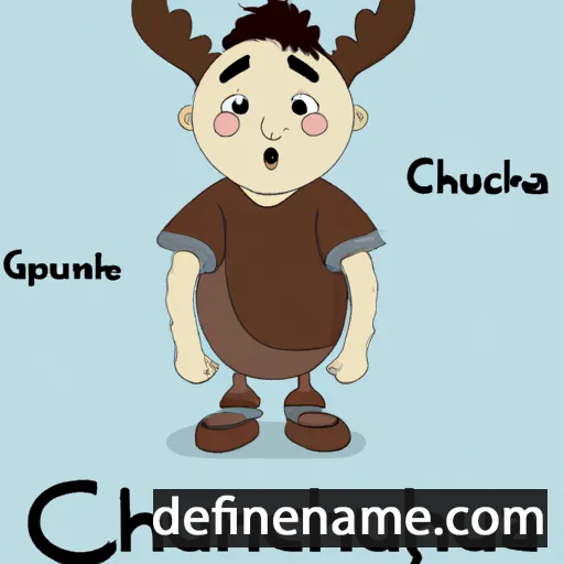 cartoon of the name Chuluundorzh