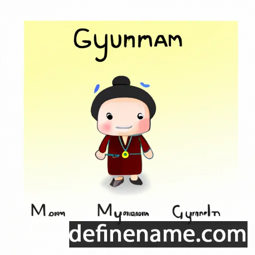 cartoon of the name Chuluunmyagmar