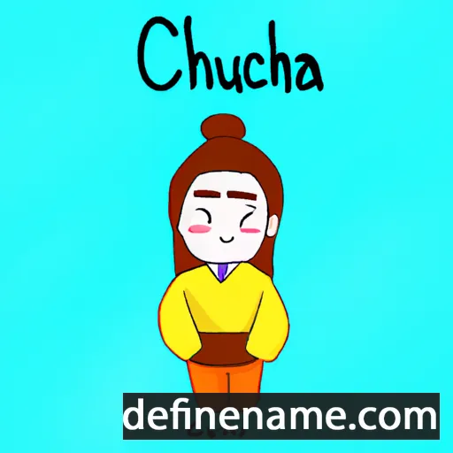 cartoon of the name Chun-ja