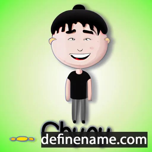 cartoon of the name Chyn