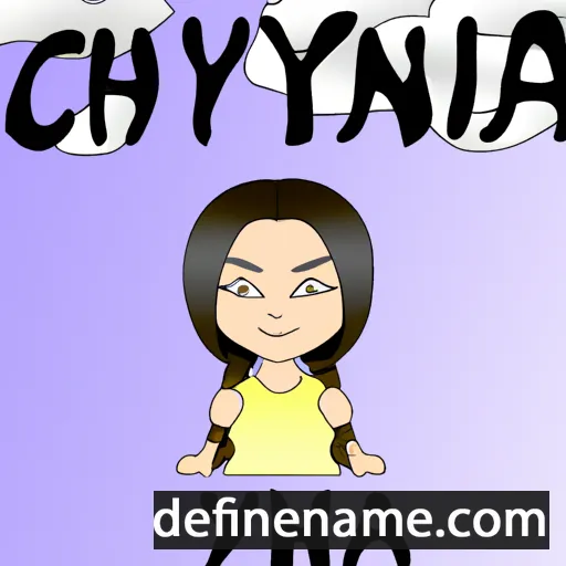 cartoon of the name Chynna