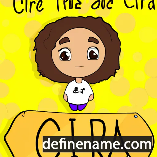 cartoon of the name Ciara