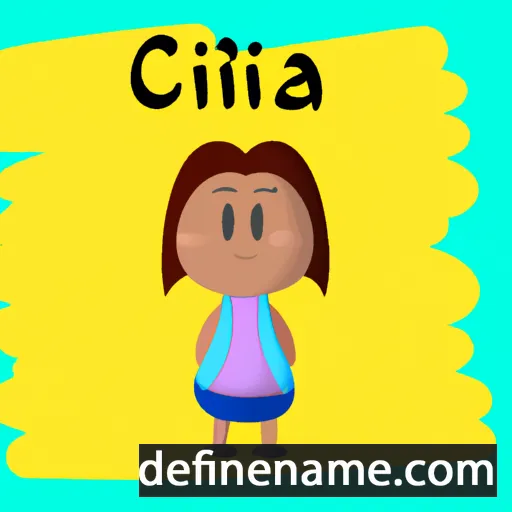 cartoon of the name Cicília