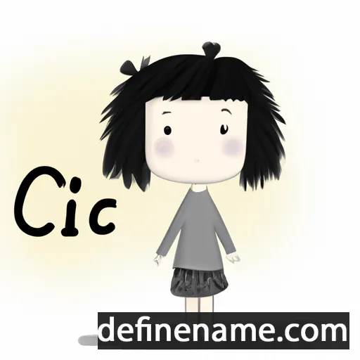 cartoon of the name Cici