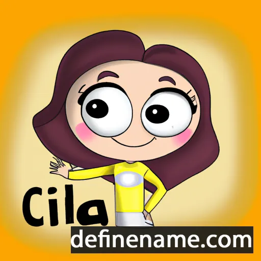 cartoon of the name Cidila