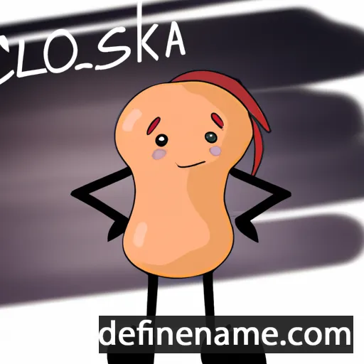 cartoon of the name Ciesława