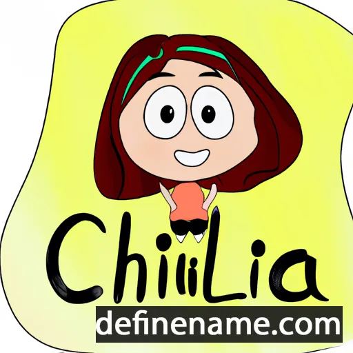 cartoon of the name Cilinha