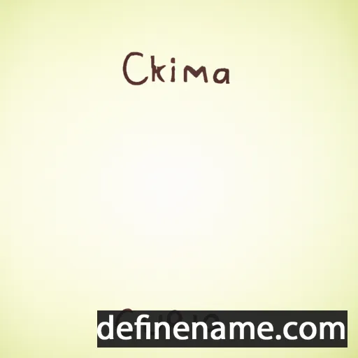 cartoon of the name Cilmara