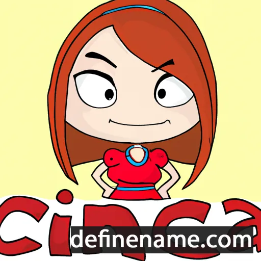 cartoon of the name Cinja