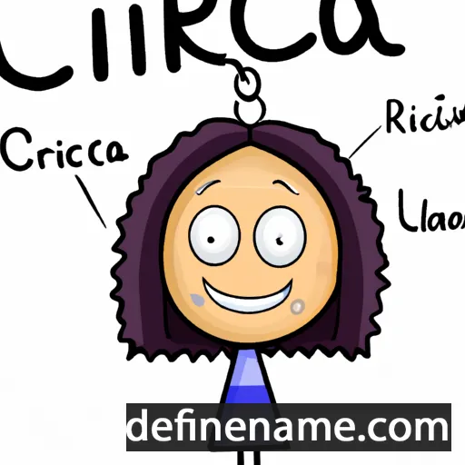 cartoon of the name Ciriaca