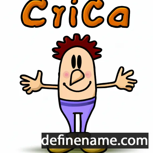 cartoon of the name Ciriaccu