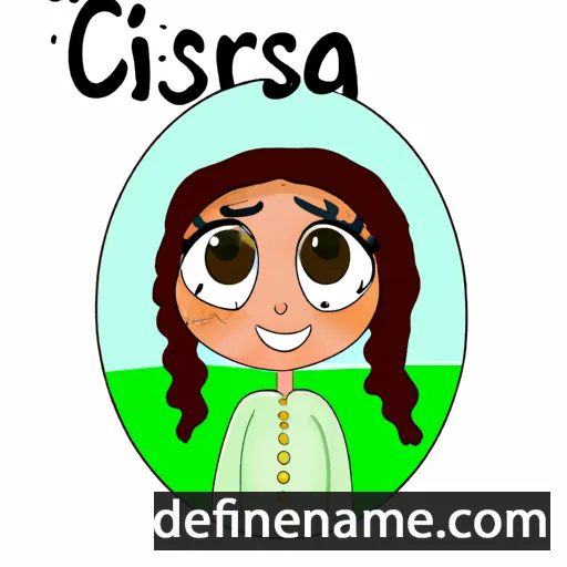 cartoon of the name Cisaria