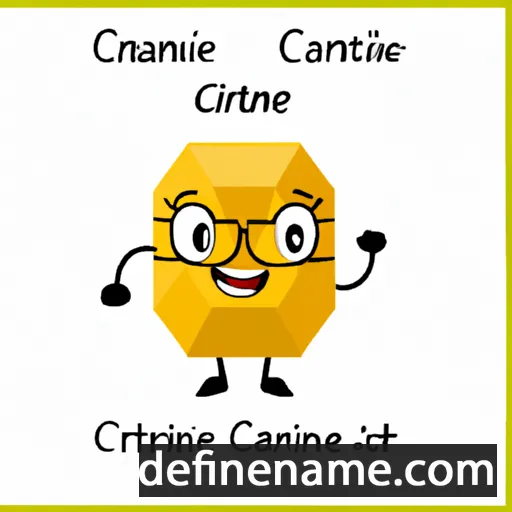 cartoon of the name Citrine