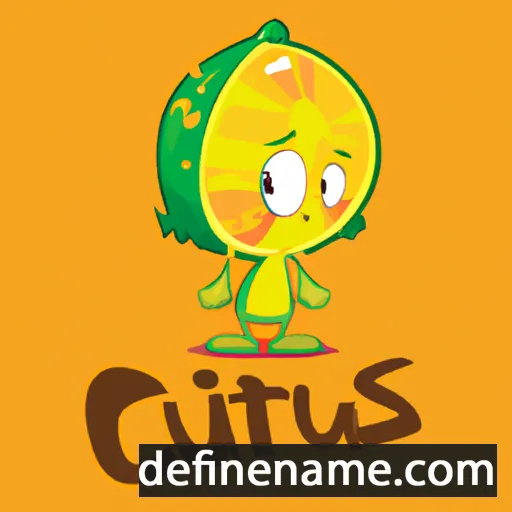 cartoon of the name Citrus