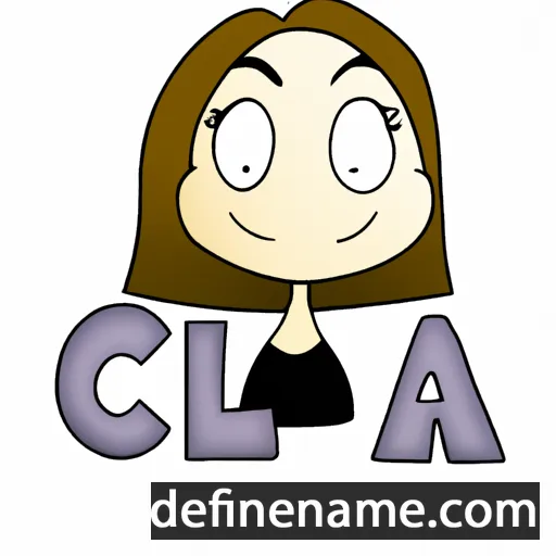 cartoon of the name Cla