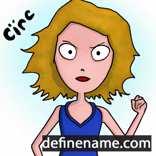 cartoon of the name Clairice