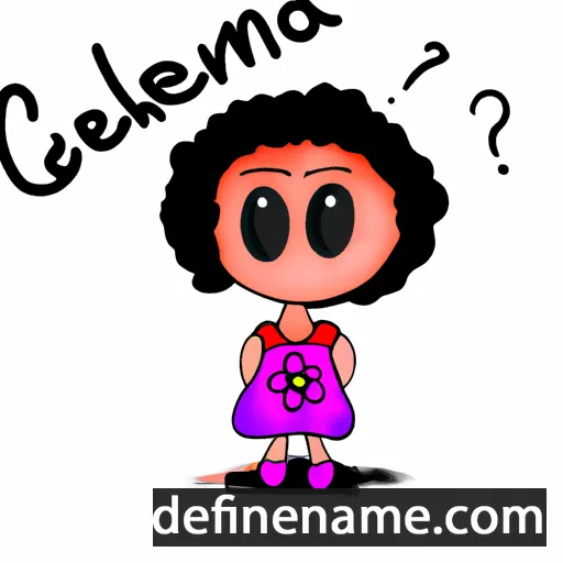 cartoon of the name Clamença