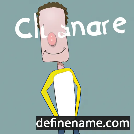 cartoon of the name Clarance