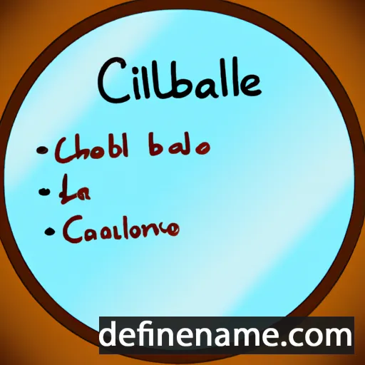 cartoon of the name Claribelle