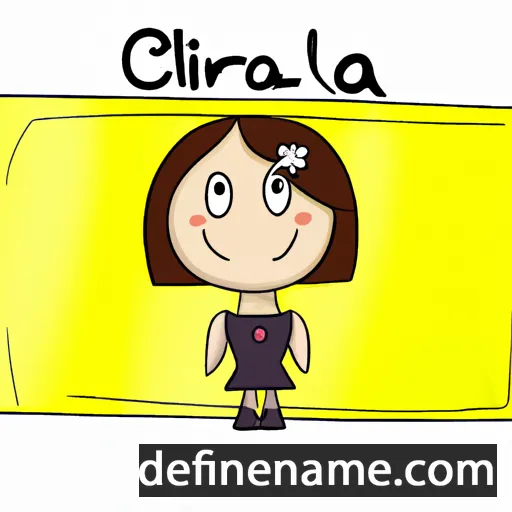 cartoon of the name Clarina