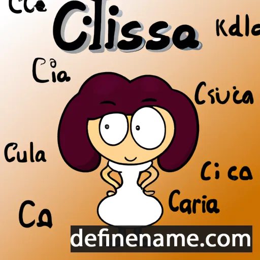 cartoon of the name Clarisia