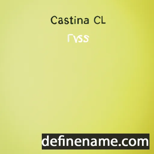 cartoon of the name Clasina