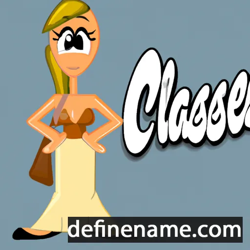 cartoon of the name Classie