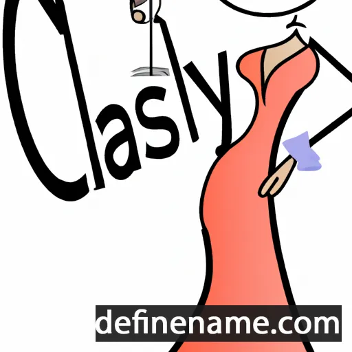 cartoon of the name Classy