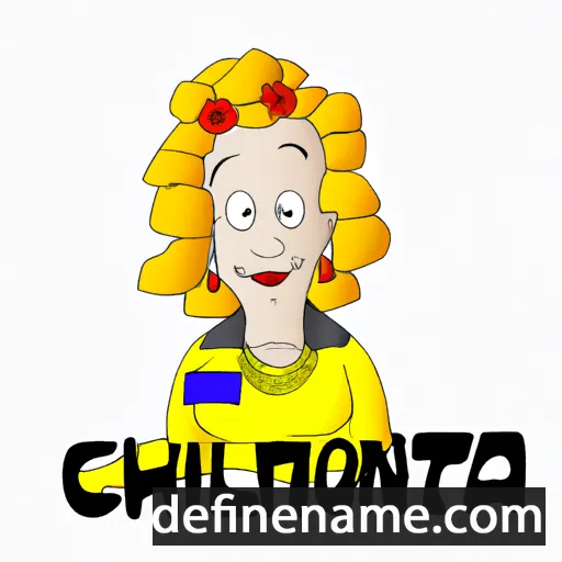 cartoon of the name Clintona