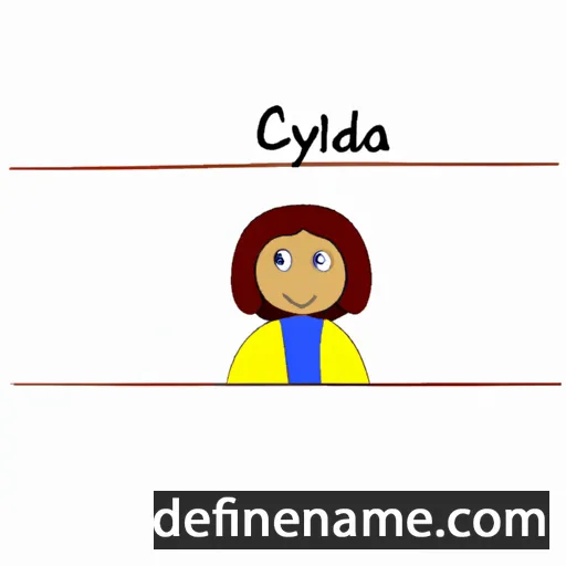 cartoon of the name Clydia