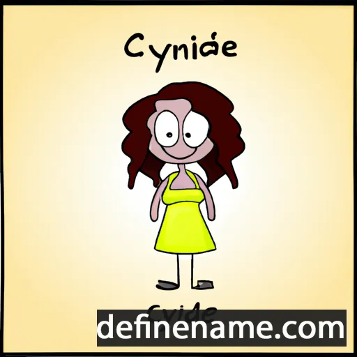 cartoon of the name Clydine