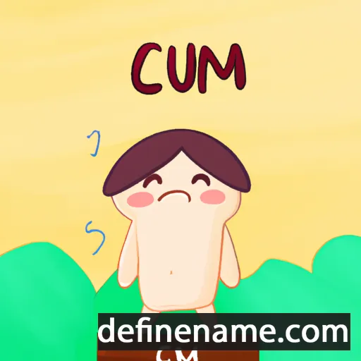 cartoon of the name Cẩm Tú