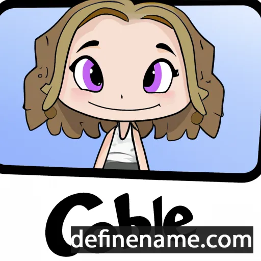 cartoon of the name Colbie