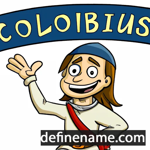 cartoon of the name Columbus