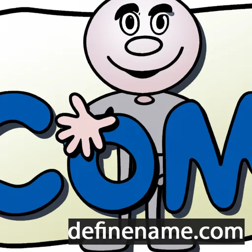 cartoon of the name Com