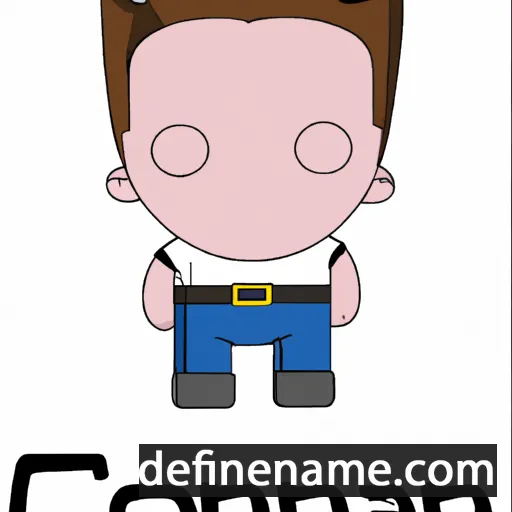 cartoon of the name Connah