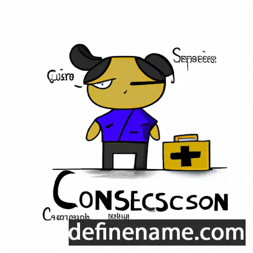 cartoon of the name Consepción