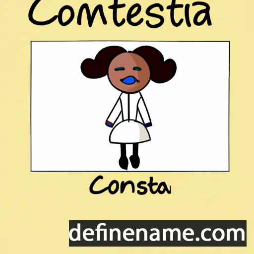 cartoon of the name Consetta