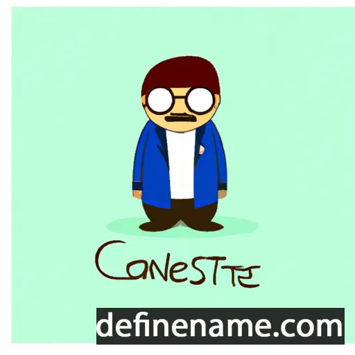 cartoon of the name Constante