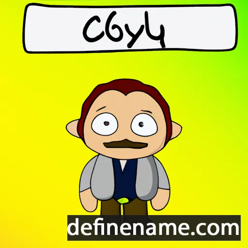 cartoon of the name Conyll