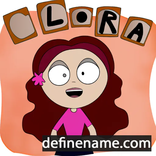 cartoon of the name Coralia