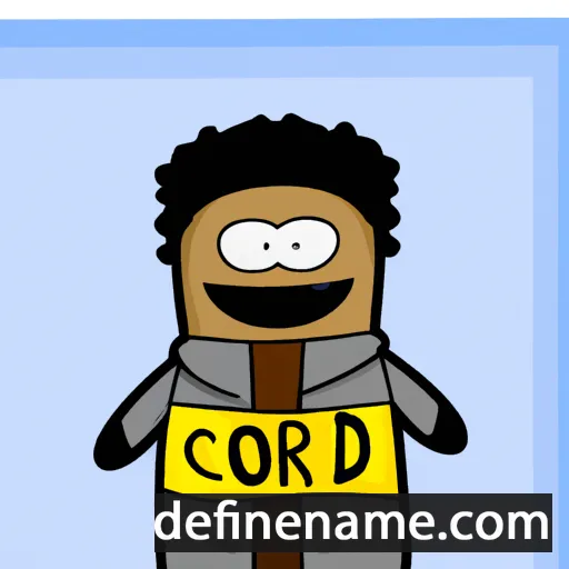 cartoon of the name Cordae