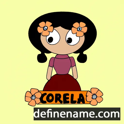 cartoon of the name Corelia